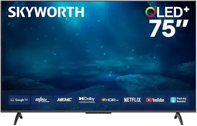 75Q6820H تليفزيون سكاي ورث 75 بوصة ذكي مشغل جوجل  Skyworth 75-Inch Smart TV with Google TV