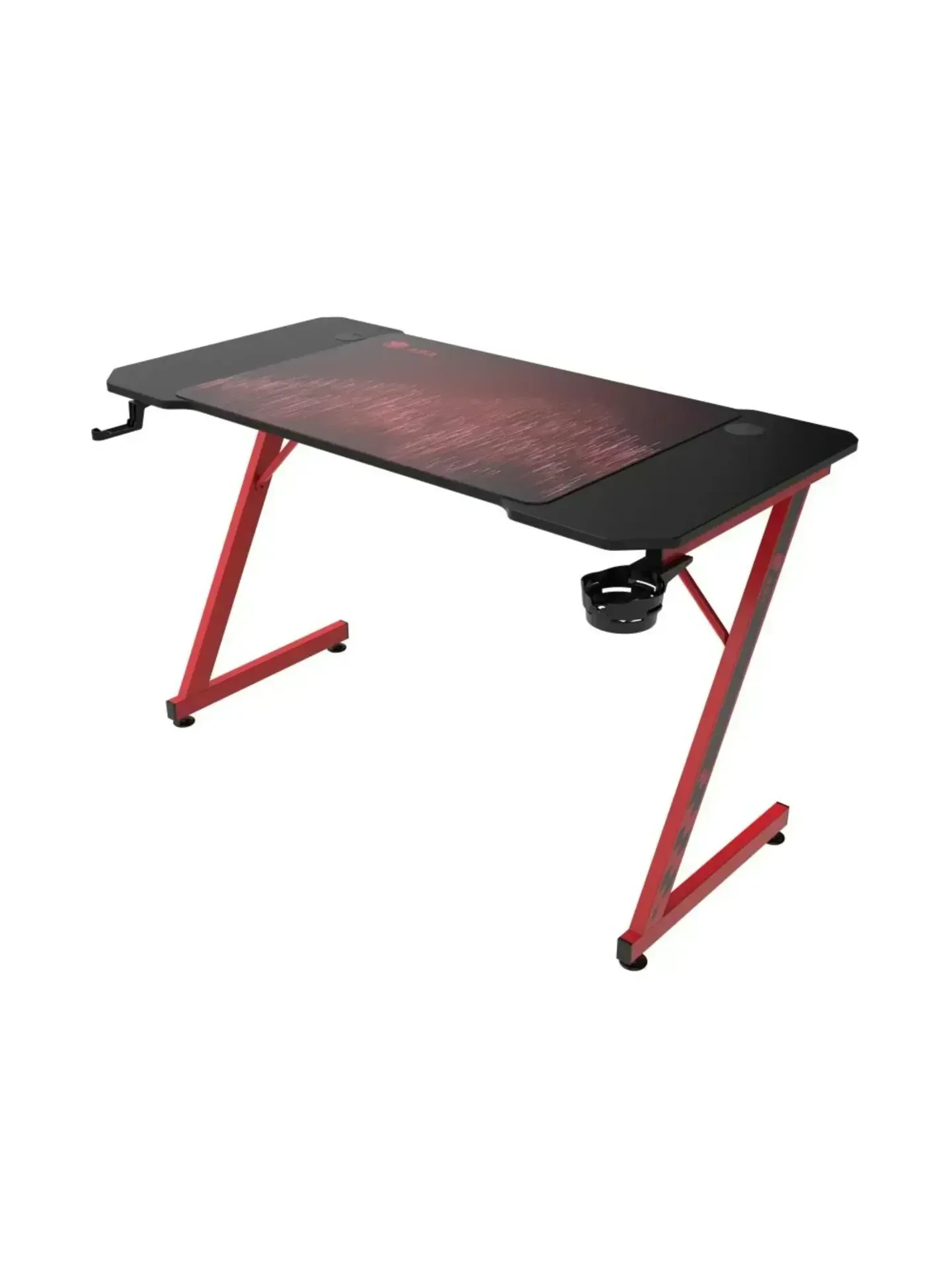 طاولة قيمنق ASA Z-Design - أسود وأحمر مع ماوس باد هدية -Z.17754079925038576